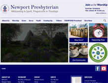 Tablet Screenshot of newportpres.org